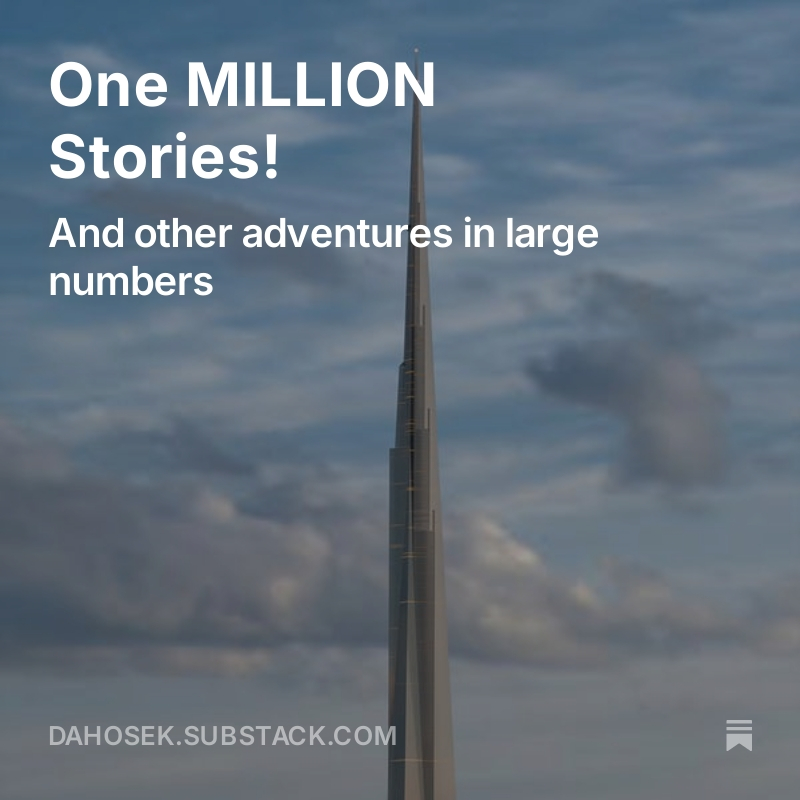 New post on my mailing list: One million stories!