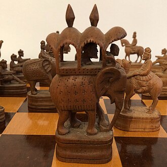 A picture of an elephant chess piece (sourced from Wikipedia)